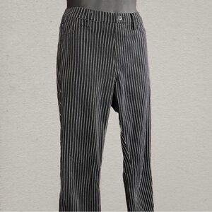 Uniqlo Women's Black Pinstripe Skinny Stretch Work Pants